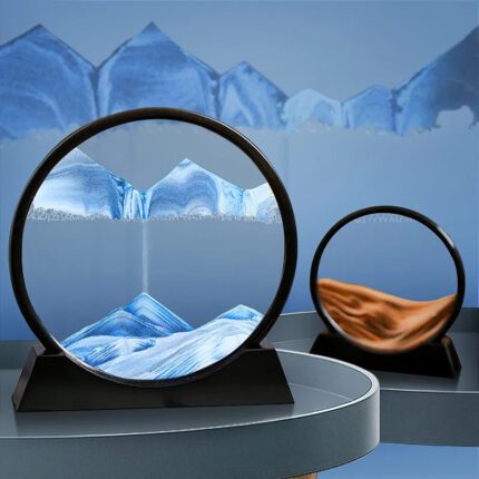 3D Moving Sand Art Glass Sea Sandscape Hourglass Home Decor Gift - BeMyDecor