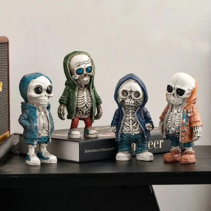 Skeleton Doll Resin Statue Creative and Trendy Room Home Decor - BeMyDecor - Skeleton Room Home Decor